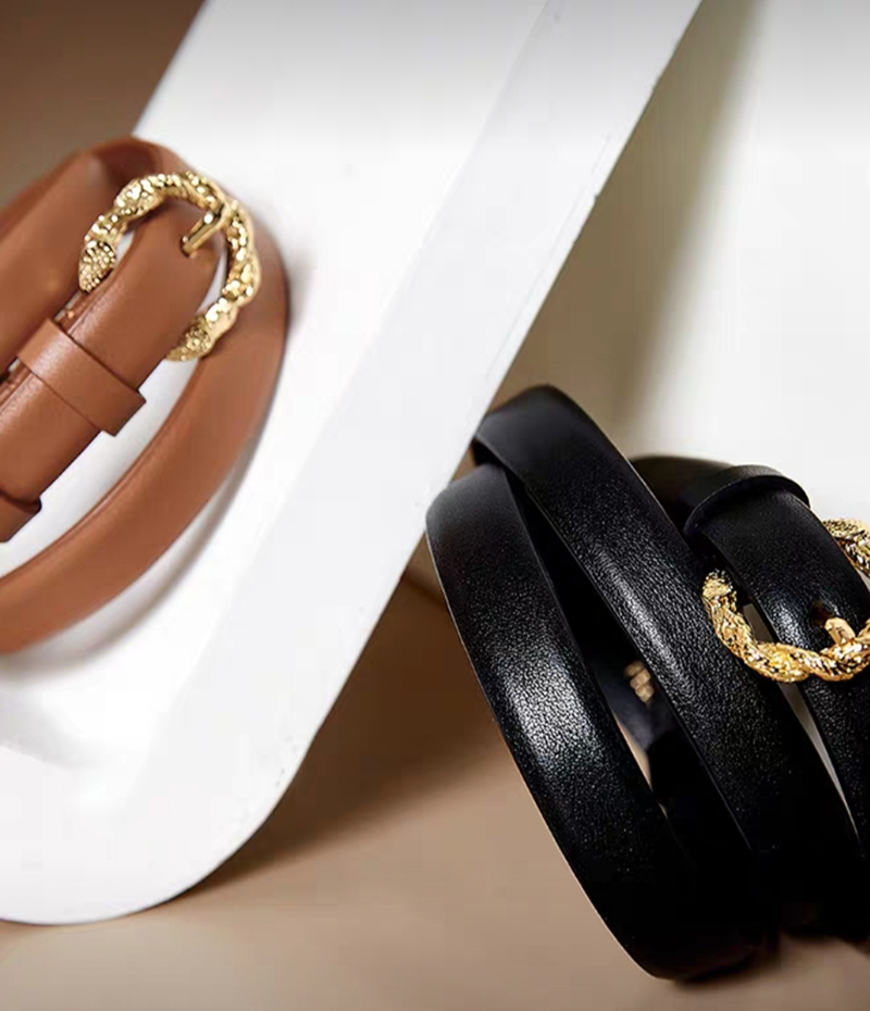 绚丽多色漂亮鲜艳女士针扣真皮带新款百搭时尚装饰牛仔裤腰带特价