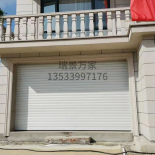 电动卷闸门自动车库门铝合金卷帘门静音防火防盗卷闸门高端欧式卷