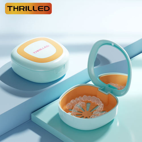 磁吸便携正畸牙套收纳盒