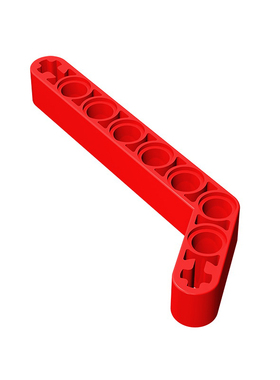 兼容32271益智玩具积木1x9(3x7)带轴栓孔弯臂(厚)小颗粒