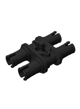 兼容乐高32138益智玩具积木2栓带十字孔科技散件