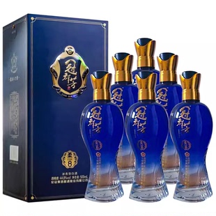 【清仓正品】花冠酒冠群芳酒柔8·5S绵柔浓香型白酒44.8度整箱6瓶