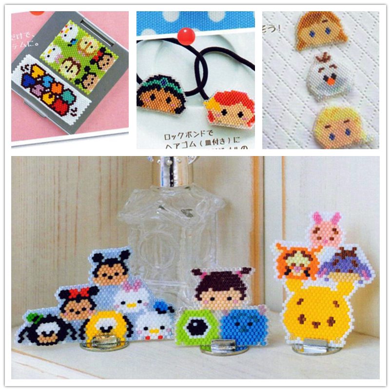 串珠平面编织可爱动物材料包米奇唐老鸭公主叠叠走线toho进口米珠
