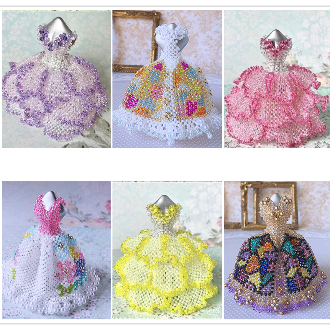DIY串珠日本东宝珠礼服婚纱TUTU