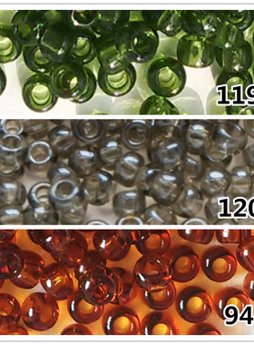 手工串珠材料 日本TOHO东宝米珠2mm透明釉彩珠光深咖 119/120/941