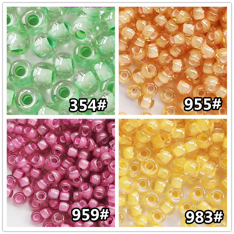 串珠法式刺绣材料日本TOHO东宝米珠2mm染芯系列354/955/ 959/983