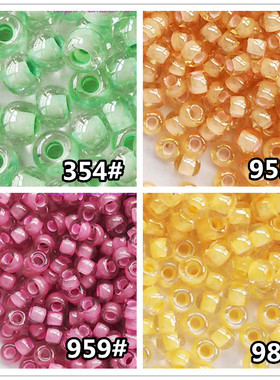 串珠法式刺绣材料日本TOHO东宝米珠2mm染芯系列354/955/ 959/983