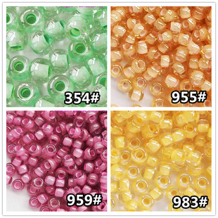 串珠法式刺绣材料日本TOHO东宝米珠2mm染芯系列354/955/ 959/983