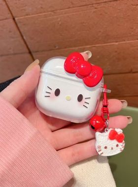 适用摩登仕M600anc蓝牙耳机保护套m600pro可爱diy红kt猫m400pro软壳