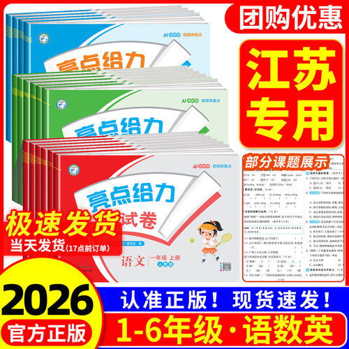 【江苏专用】亮点给力大试卷