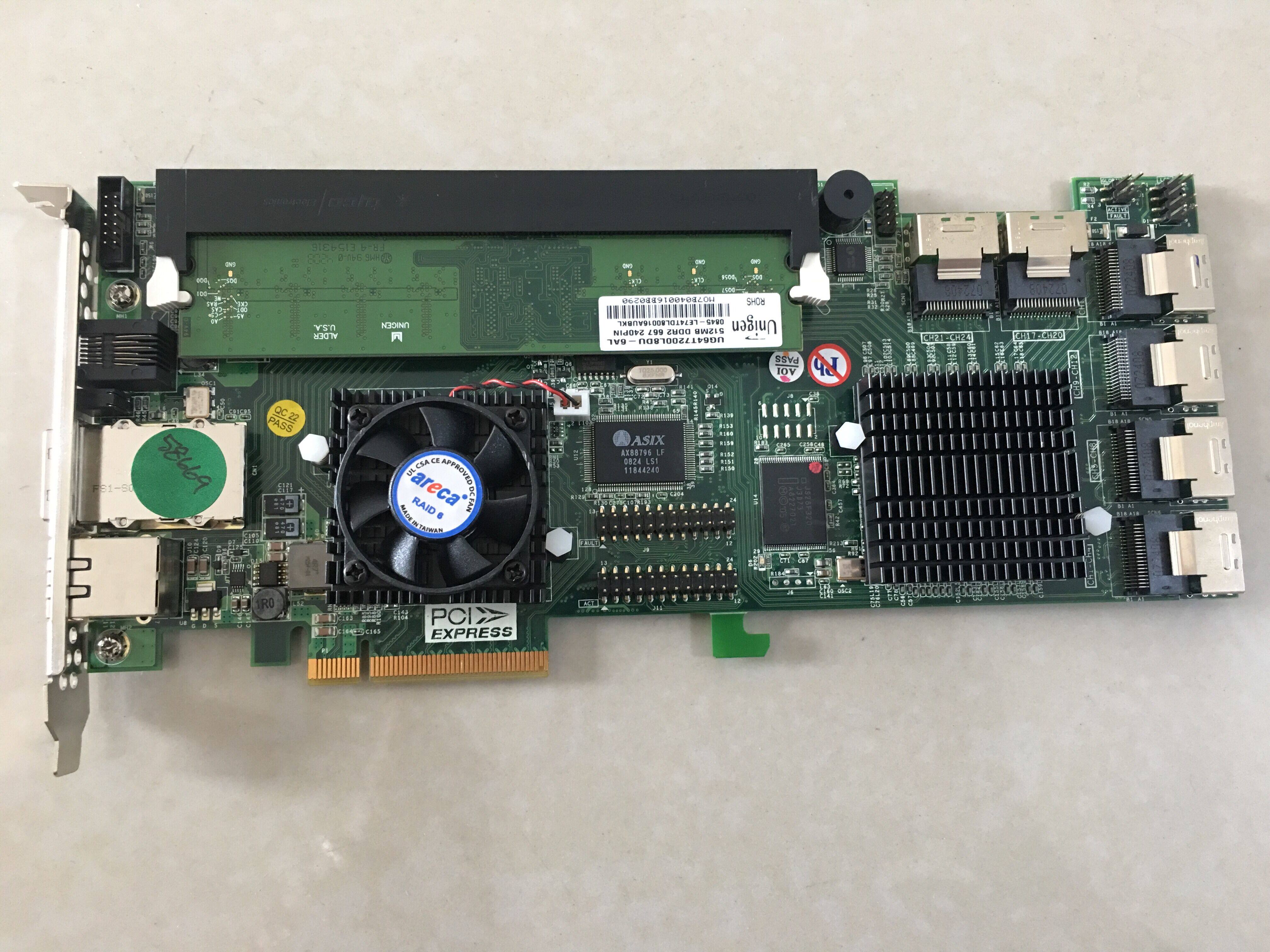 高性能卡出售areca ARC-1680IX-24 PCIe x8 SAS RAID 卡