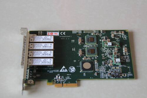 原装intel 4口千兆光纤网卡，9404PF 82571 silicom PEG4FI