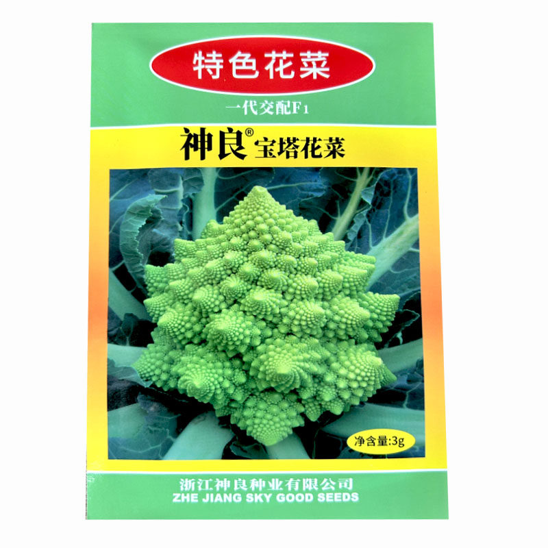 绿宝塔菜种子四季蔬菜花椰菜种籽