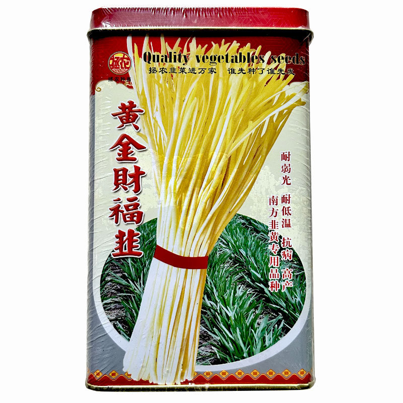 拯农黄金财富韭韭黄种子250g抗病抗寒弱光厚叶白杆高产韭菜基地种