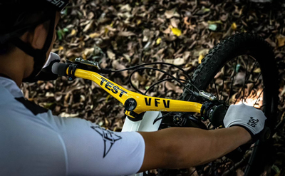 VFV Voice黄色红色冠军涂装碳纤维一体把越野负角度把横山地车把