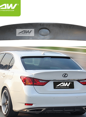 13雷克萨斯GS250 GS350F-Sport尾翼卧式PU压尾翼GS改装大尾翼