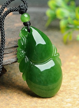 灵猴工艺品挂件全新碧玉葫芦现货