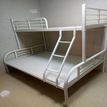简欧铁艺上下子母床儿童欧式床成人上下床铁床高低双层床子母床