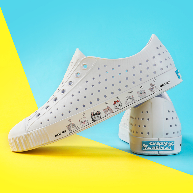 crazyativ蓝标夏季洞洞鞋亲子鞋