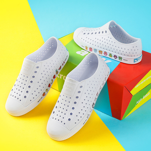 童鞋 纯白守护林crazy 成 儿童拖鞋 情侣凉鞋 ativ蓝标洞洞鞋 男亲子鞋