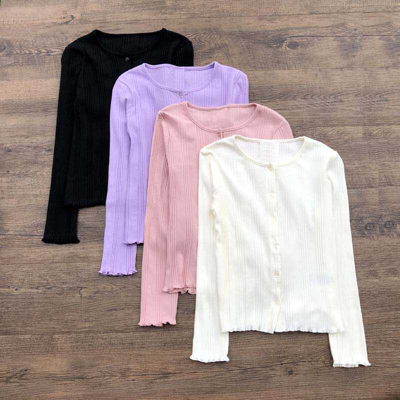 澳洲COTTON女童纯棉弹力针织开衫