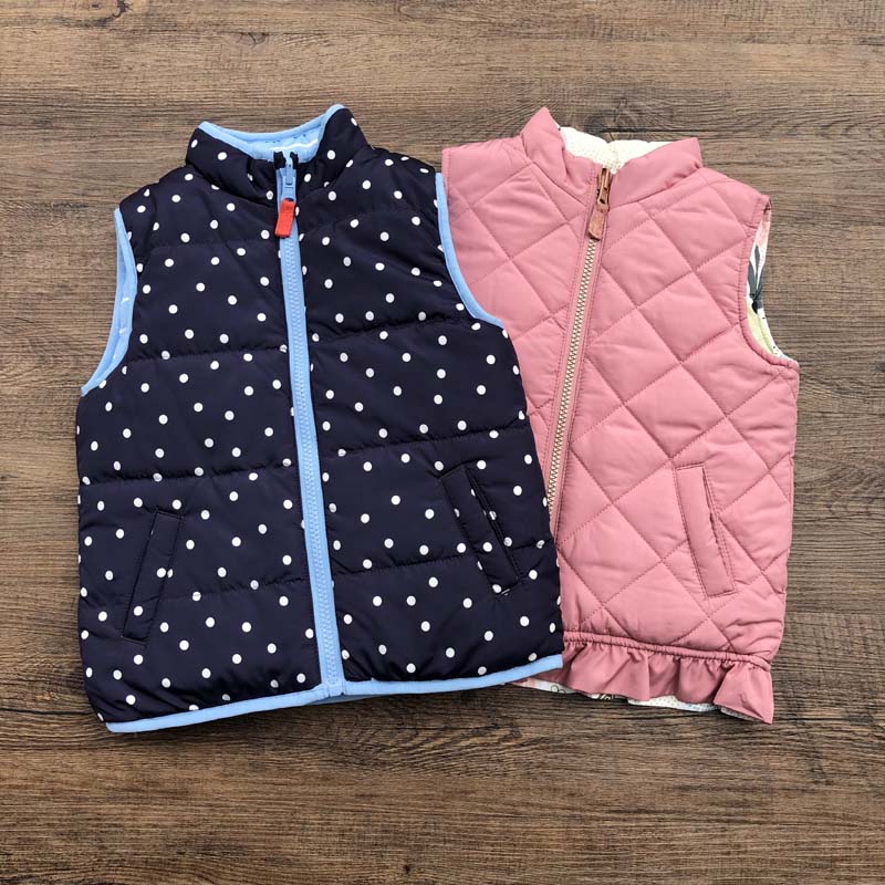 出口英国Nutm女童两面穿马甲