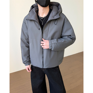 90白鸭绒双面穿排骨羽绒服男连帽外套YR826-P300，男装羽绒服，电商D236-1（原A051-1）