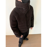 PU皮排骨羽绒服男女情侣连帽保暖外套YR822-P，男装羽绒服，电商D236-1（原A051-1）