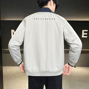 春秋假两件牛仔拼接夹克外套男（加棉款2297-P130）2397-P115图片