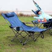 户外折叠躺椅便携露营两用午休床椅沙滩椅靠背钓鱼椅办公室午休椅