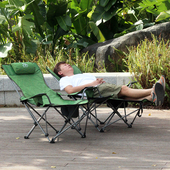 户外便携式 折叠坐躺两用椅床钓鱼椅子办公午休躺椅休闲靠背月亮椅