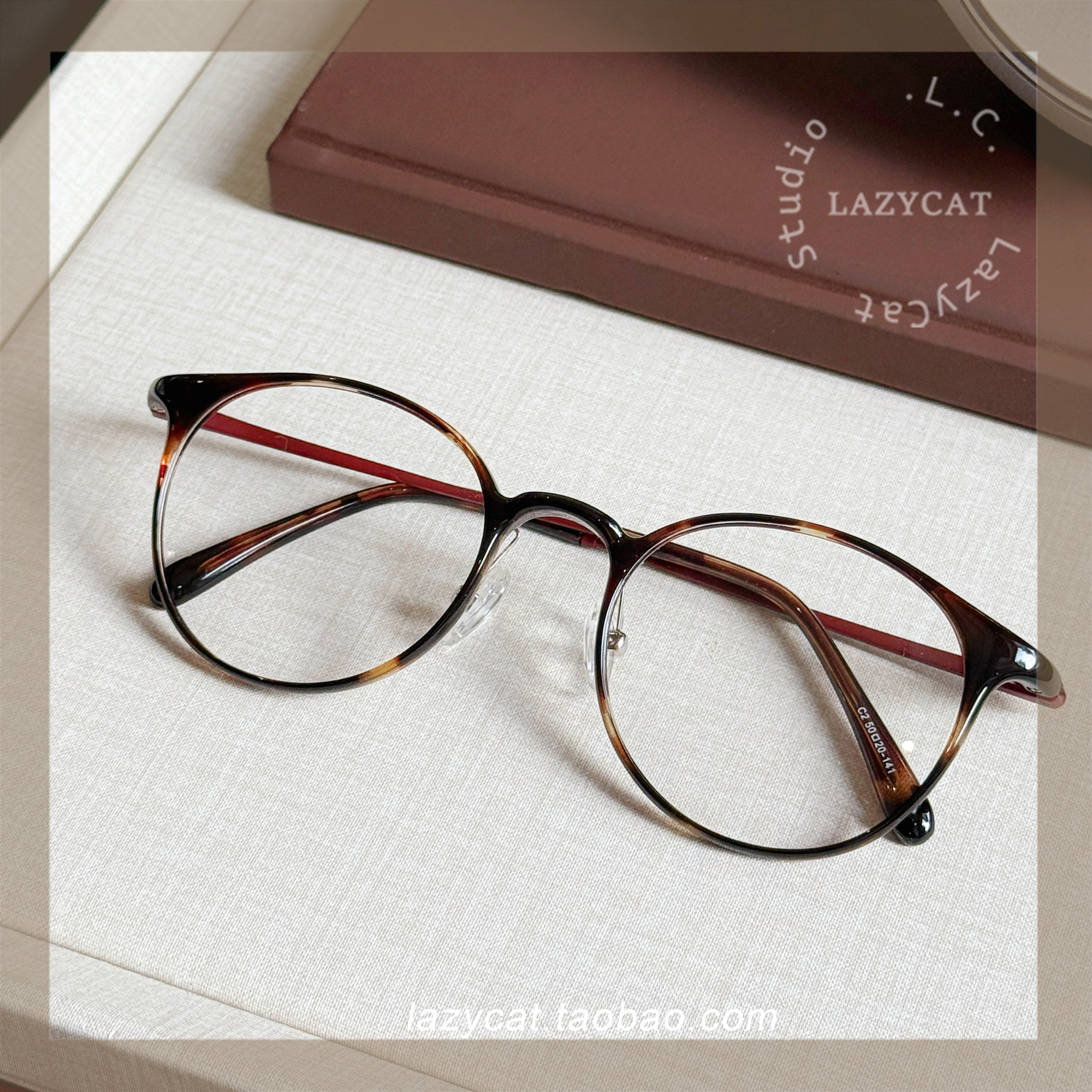 古超轻10g茶玳瑁眼镜架女耐用