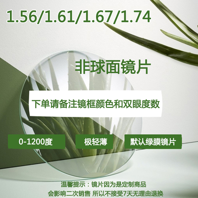 LC防辐射眼镜近视镜片防蓝光变色非球面树脂超薄防紫外线2片装
