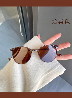 冷茶色墨镜女高级感ins偏光眼镜