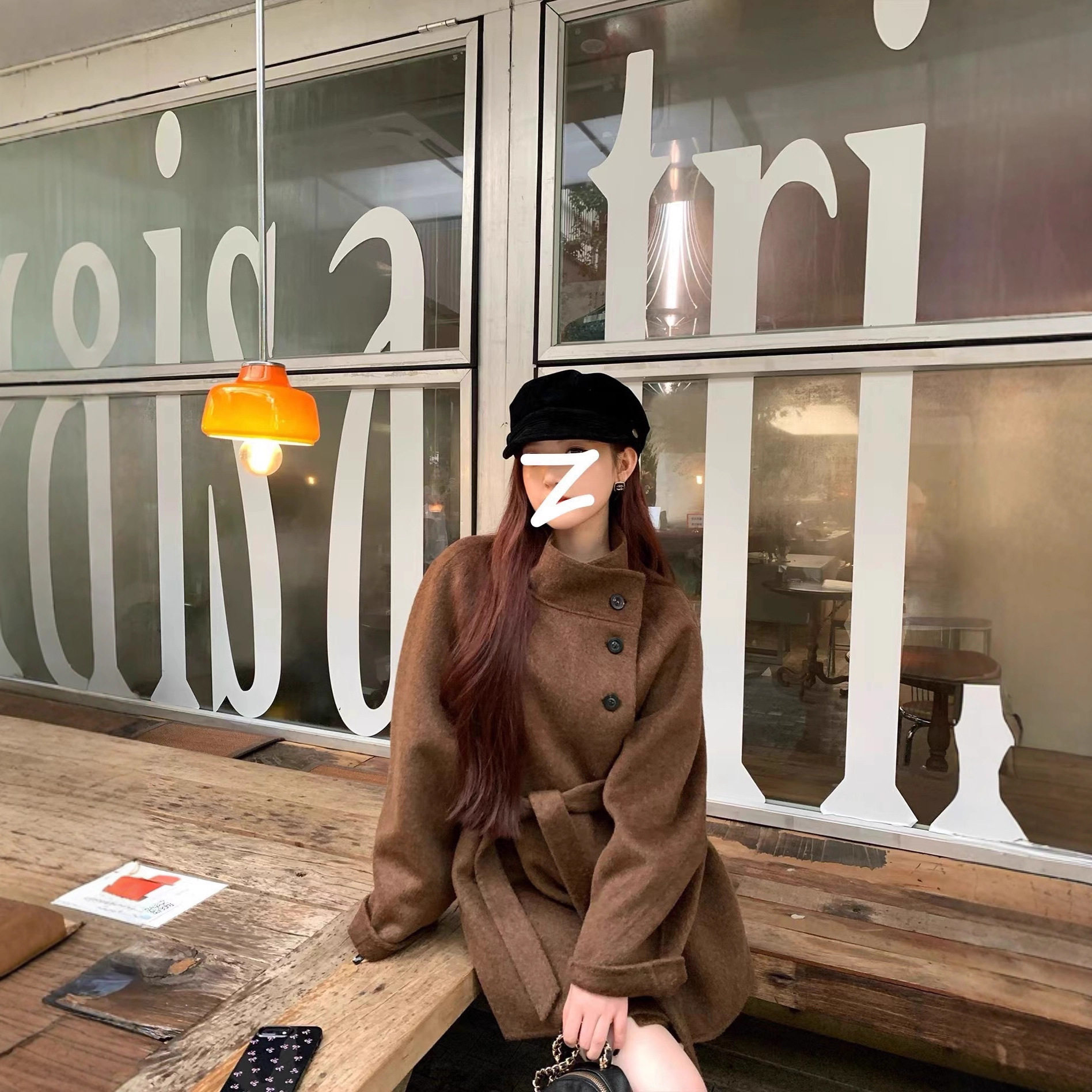 短款立领双面羊毛大衣女2026秋冬新款韩系小个子学院风毛呢外套女
