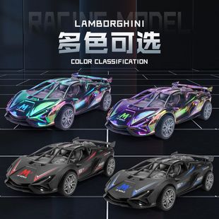 代发汽车赛车儿童炫酷声光跑车惯性模型仿真玩具男孩批发音效