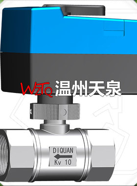 SBA03比例积分模拟量调节二通电动螺纹球阀DN20【0~10v/4~20mA】