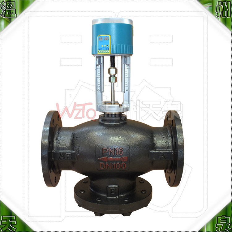 模拟量电动二通开关调节冷热水蒸汽阀电压阀体长度材质按要求定制