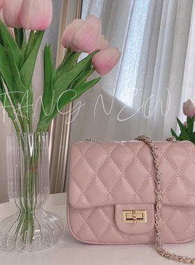 SFANG 炸裂好货～樱花粉仿小羊皮包包女包～致力于无色差～