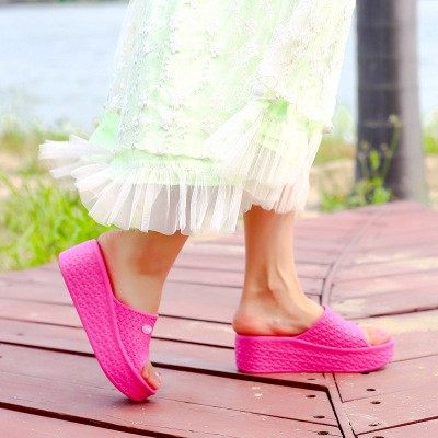 一件代发厚底拖鞋时尚外穿韩版厚底一字女士凉拖鞋女夏室外凉鞋