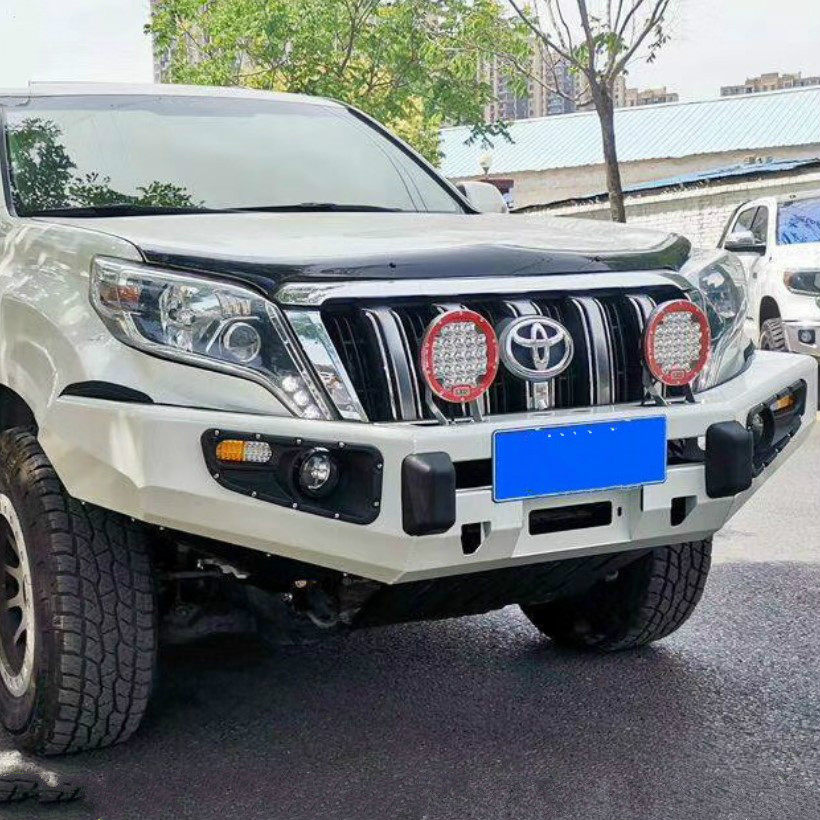 丰田普拉多lc150改装保险杠霸道lc120防撞杠防护梁竞技前杠