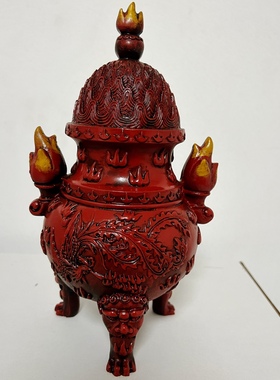 李居明吉祥物火风大鼎凤凰三昧火是非官非三碧位家居办公装饰摆件