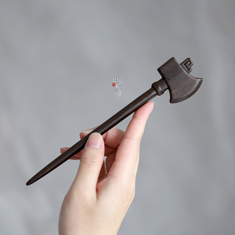 簪之韵【斧头】发簪子紫檀木搞怪盘发鬼斧神工开辟天地个性另类款,饰品/流行首饰/时尚饰品新,发饰,淘宝优惠券,粉丝福利购,淘宝优惠卷