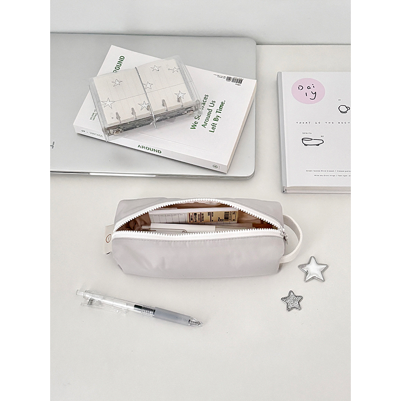 小清新笔袋奶油小方柔软抗摔收纳笔袋轻便简约可爱日系文具盒学生