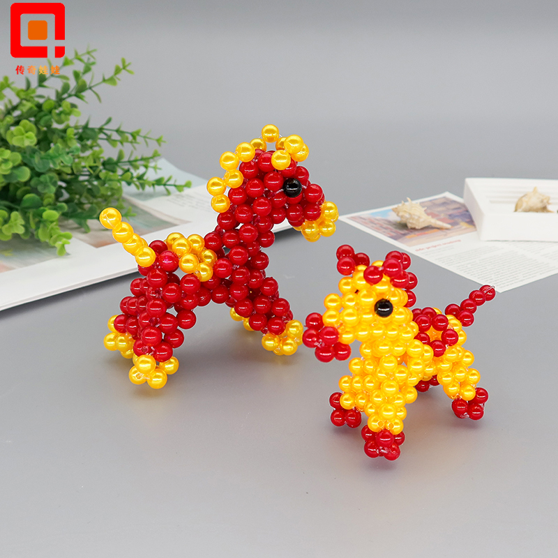 串珠成品手工十二生肖马挂件摆件