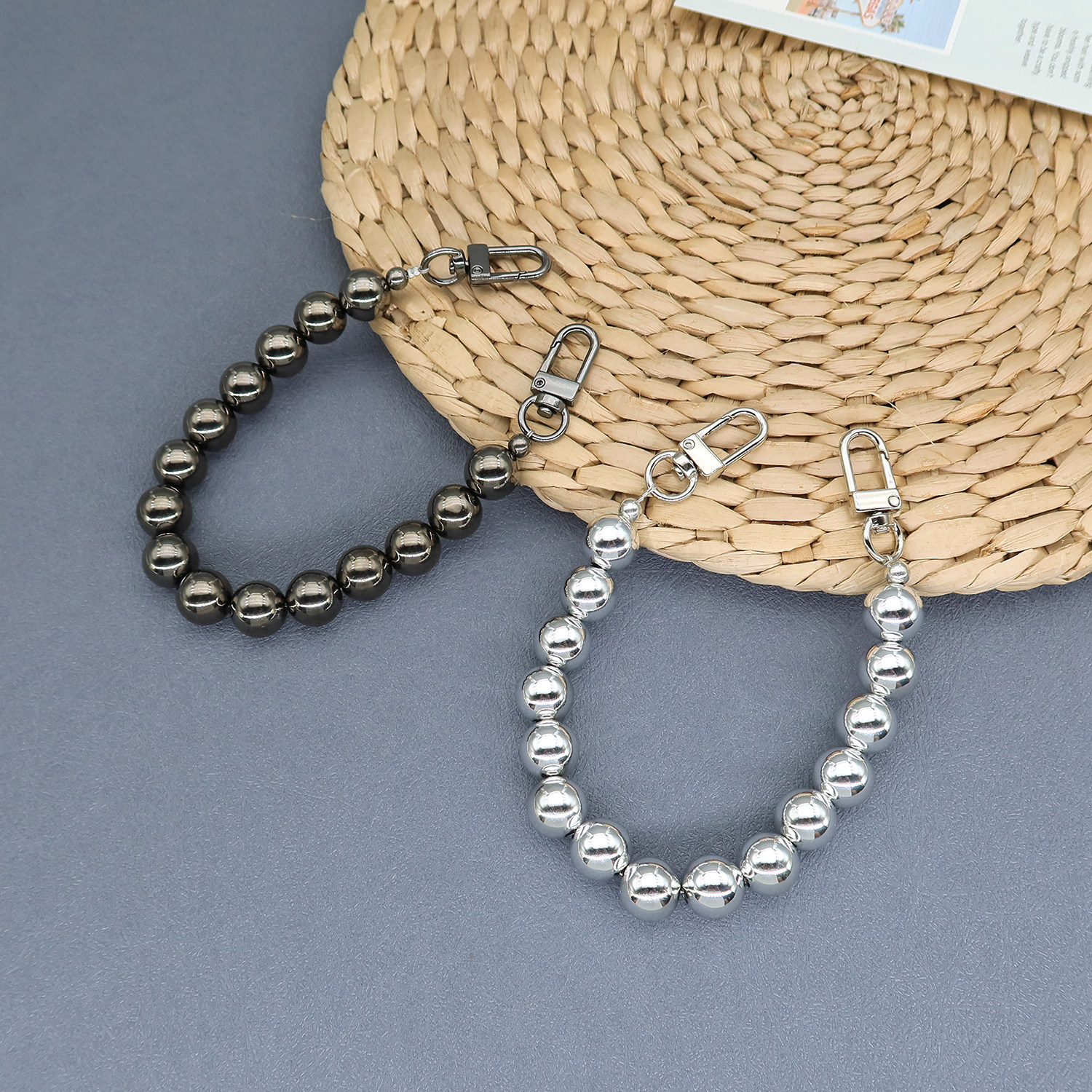 手工包搭配珍珠链水杯链手提包带手机链UV电镀银色闪亮手拎短链条,服饰配件/皮带/帽子/围巾,包带,淘宝优惠券,粉丝福利购,淘宝优惠卷