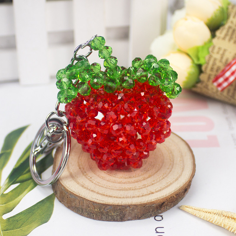 成品水晶串珠苹果钥匙挂件手工编织圣诞小礼物闪光平安果包包挂饰,节庆用品/礼品,圣诞礼品,淘宝优惠券,粉丝福利购,淘宝优惠卷