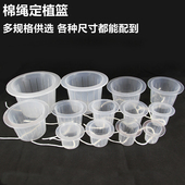棉绳定植篮加深吸水懒人土培花卉蔬菜固根器懒人花盆定植篮固定篮