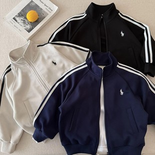 儿童外套春秋款韩范痞帅男女童棒球服宝宝夹克拉链开衫休闲运动服