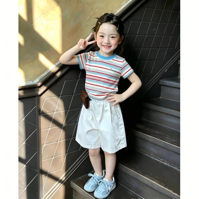 女童夏套装洋气女孩独特漂亮夏装